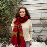 Шаль с  гуджаратской вышивкой