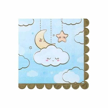 Салфетки Детские Грезы голубые 6шт