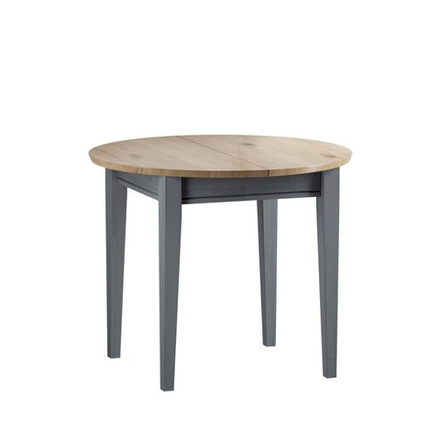 Стол обеденный раскладной «Форест»/«Сканди» 90/125 серый 7046/антик