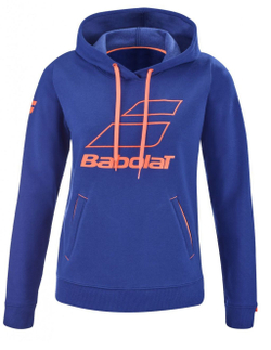 Женская теннисная куртка Babolat Exercise Hood Sweat Women - estate blue