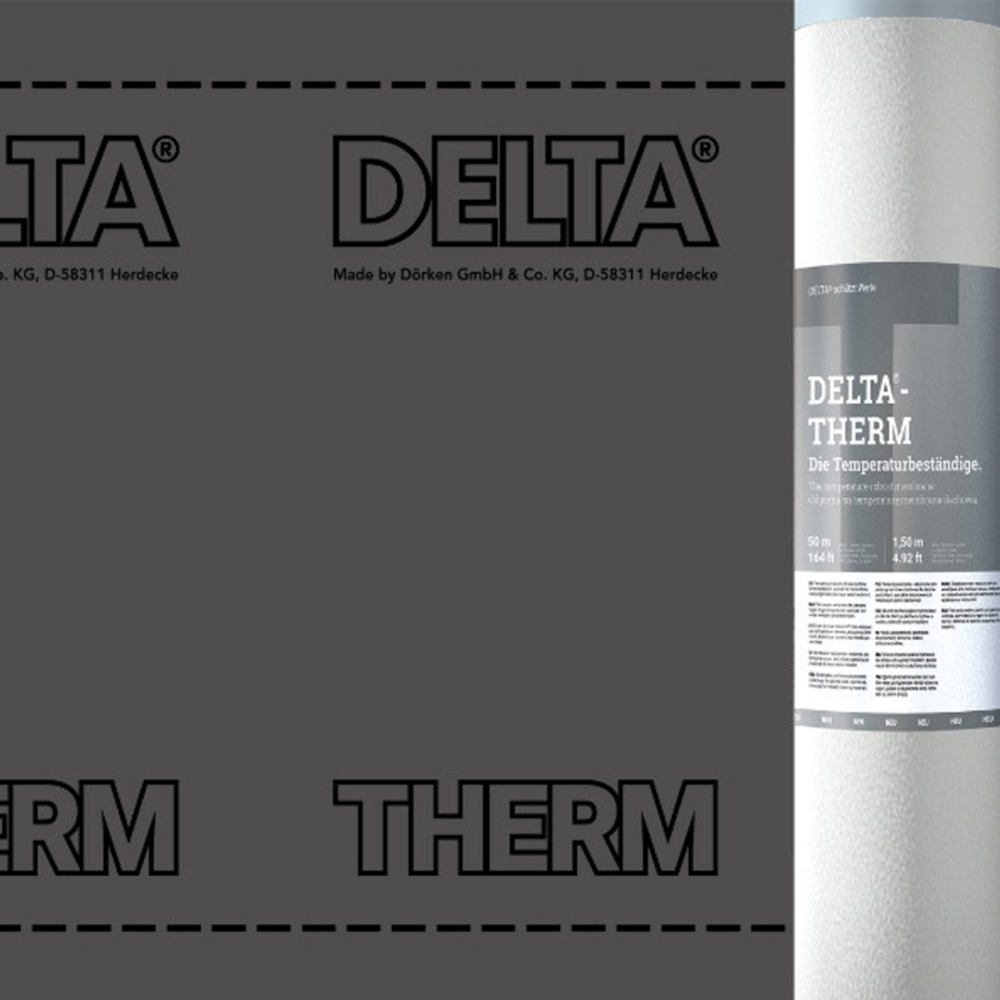 DELTA-THERM PLUS диффузионная термостойкая мембрана для металлических кровель с двумя зонами проклейки (1,5х50м), шт