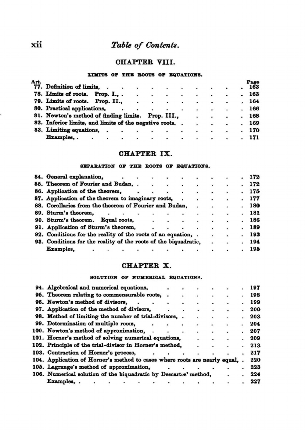 The Theory of Equations. With an Introduction to the Theory of Binary Algebraic Forms. Volume 1 | William Snow Burnside