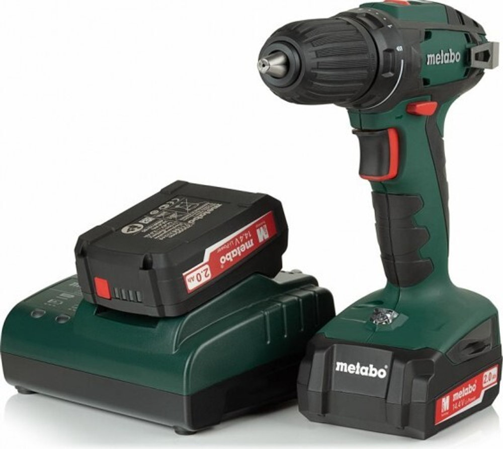 Аккумуляторный шуруповерт METABO BS 14.4 2х2,0 Ач, патрон 13 мм 602206540