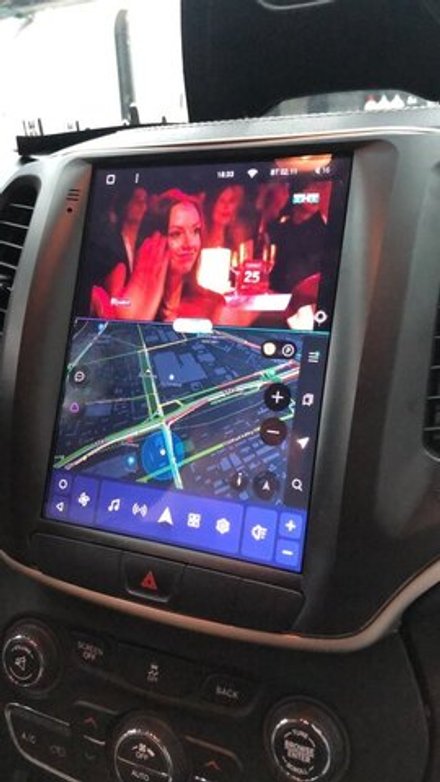 Магнитола для Jeep Cherokee 2014-2023 - Teyes TPRO 2 экран 9.7" в стиле "Тесла" на Android 10, ТОП процессор, 4G SIM-слот