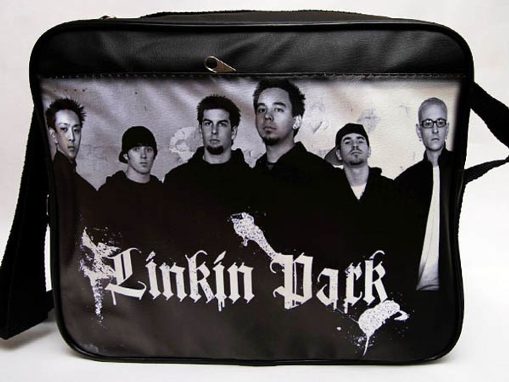Сумка Linkin Park группа ч/б