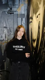 Худи Hardlunch Hot wings черный