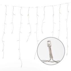 ULD-B25006-440-TTK WARMWHITE-WHITE IP44 Бахрома светодиодная с эффектом мерцания. 25м. Соединяемая. 440 светодиодов. Теплый белый и белый свет. Провод прозрачный. ТМ Uniel