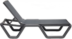 Шезлонг-лежак пластиковый Scab Design Vela, антрацит