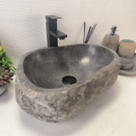 Раковина из речного камня RS-63657 (45*37*15) 0122
