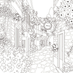 Koto no Ki Magure Flower Tour. Coloring Book