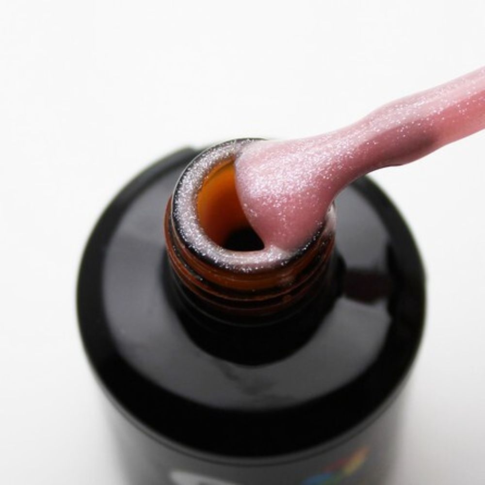 Bloom Strong base 06 - База жесткая грязно-розовая с шиммером, 15 м