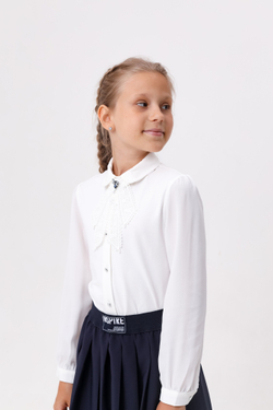 Блуза с длинным рукавом трикотажная для девочки DELORAS C63309