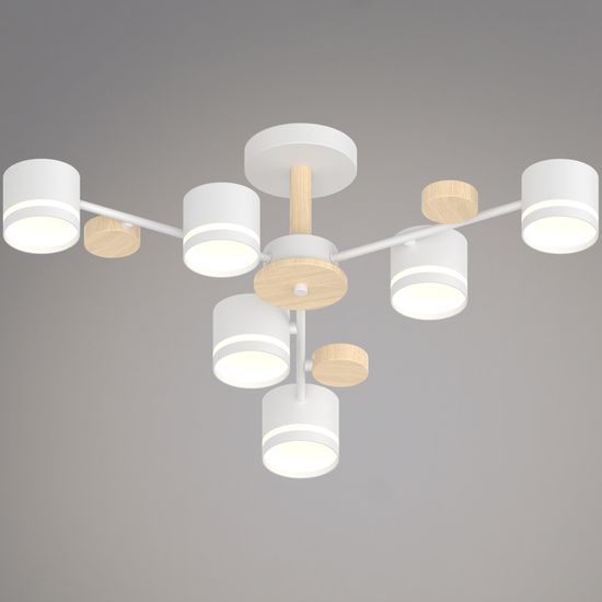 68730-0.3-06 GX53 WH+WOOD светильник потолочный