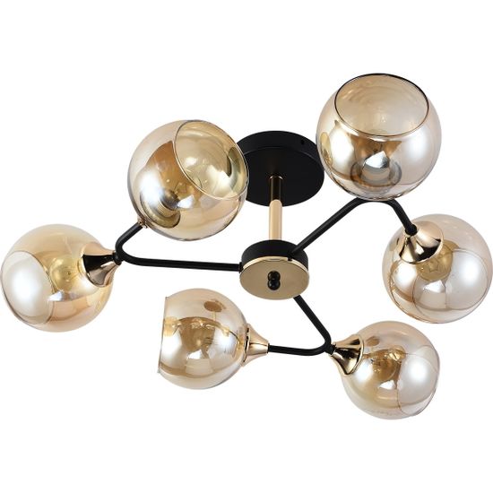 Люстра потолочная Reluce E27 01339-0.3-06 BK+FGD