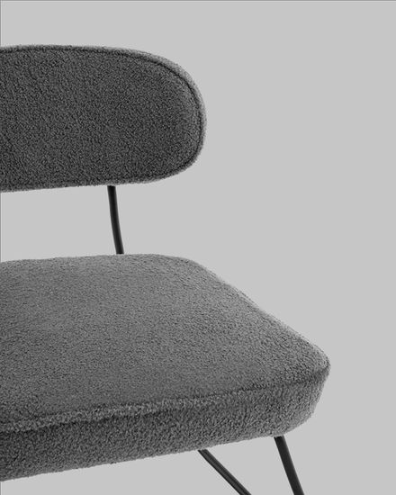 Кресло Kate new ткань букле темно-серый