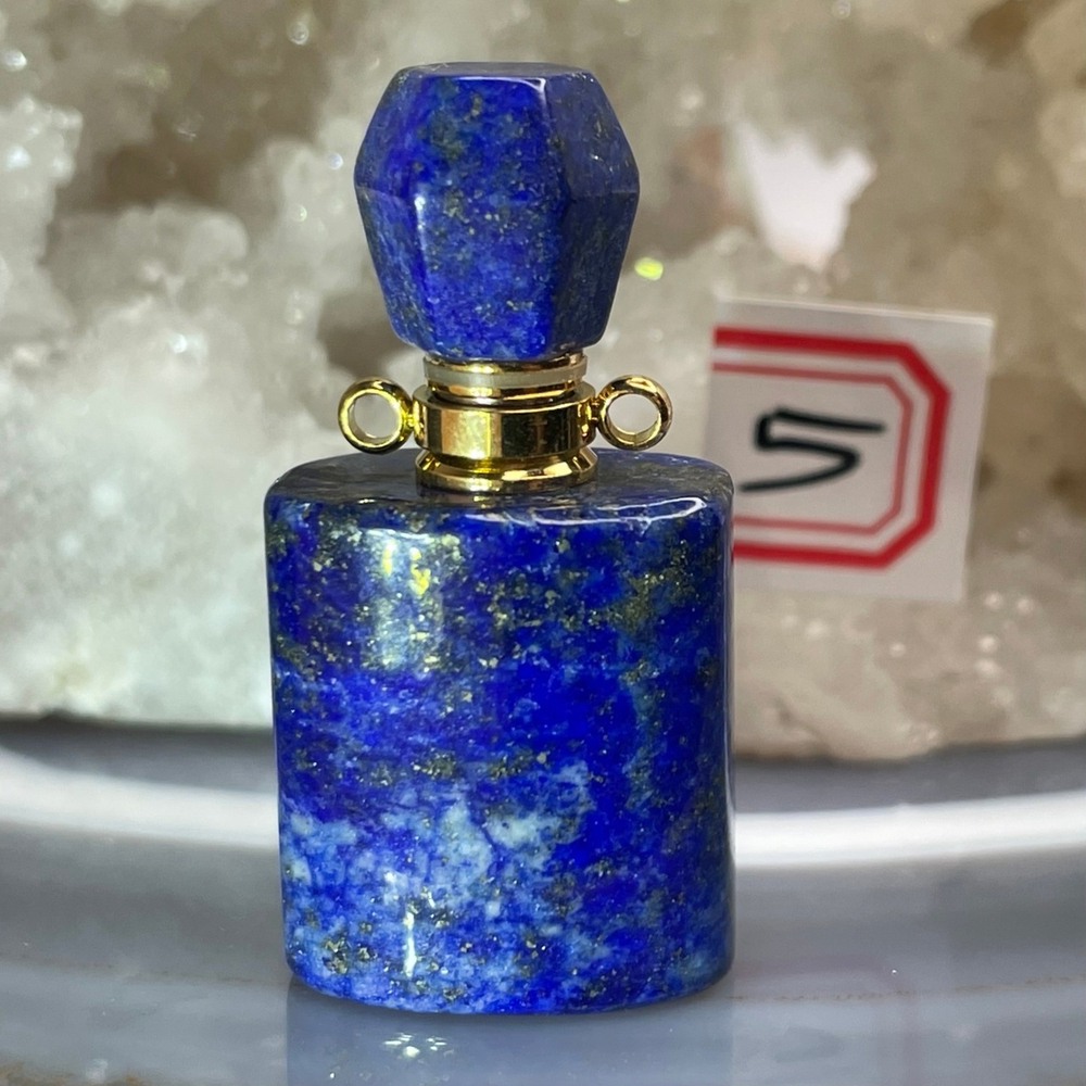 31915 Лазурит парфюмерный флакон Кулон 18*36мм