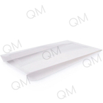 Бумажный пакет с окном 60 мм с плоским дном 140*60*250 мм 40 г/м2 белый, 3000шт