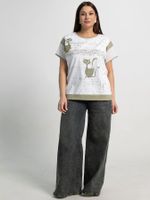 Блуза Алтея (белая/хаки) Б15366-20М LT Collection