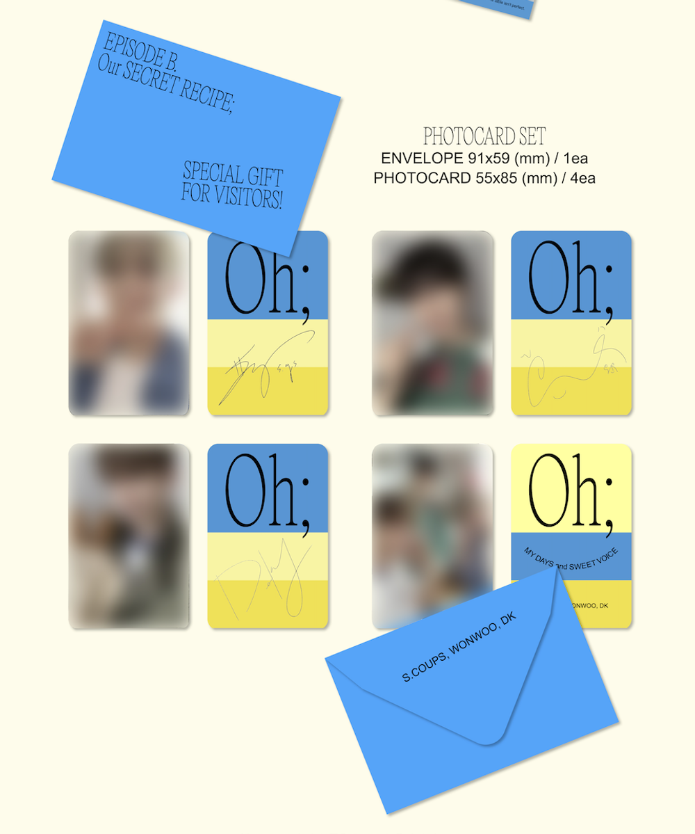 Фотобук SEVENTEEN (S.COUPS & WONWOO & DK) - [SEVENTEEN Episode : Oh, My Days and Sweet Voice B]