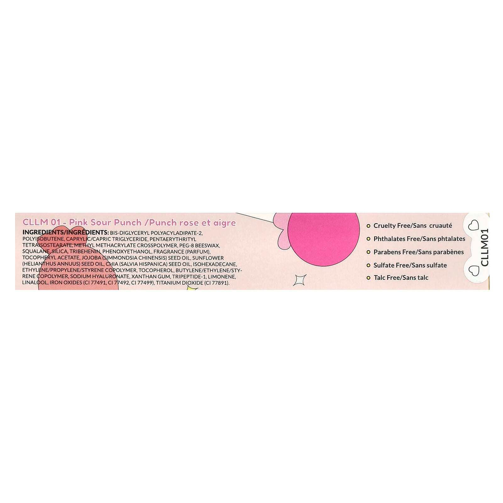 KimChi Chic Beauty, Candy Lips Lip Mask®, CLLM 01 Pink Sour Punch, 2,7 г (0,09 унции)