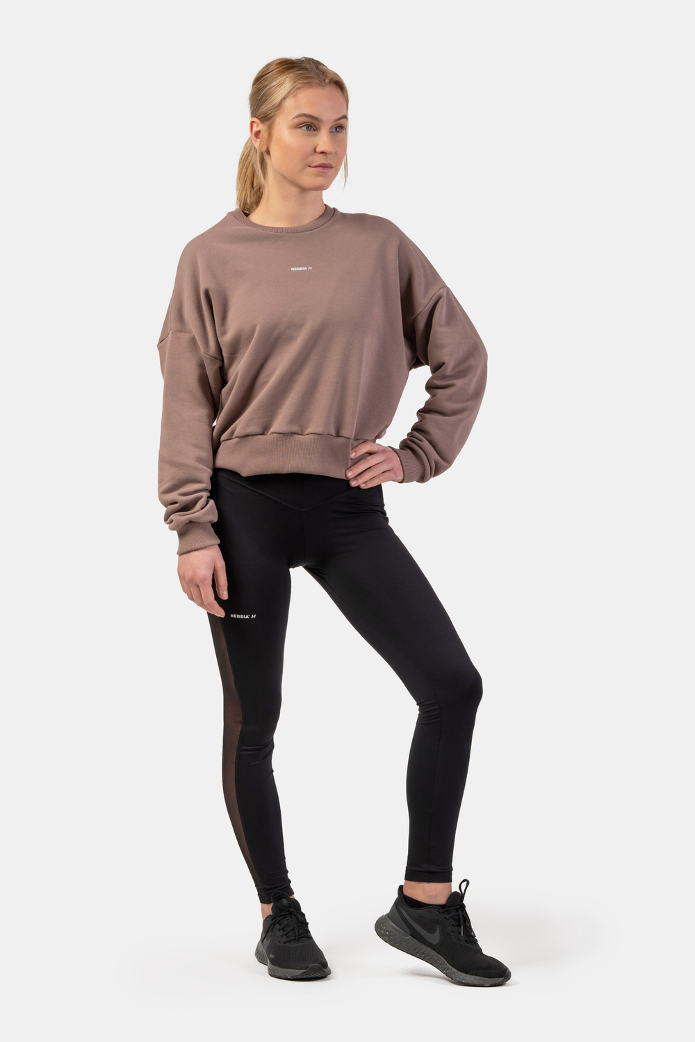 Леггинсы BLACK MESH DESIGN LEGGINGS “BREATHE” 401