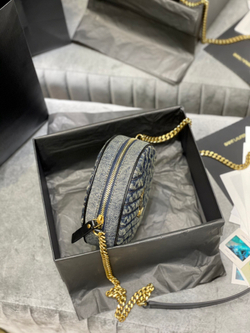 Saint Laurent Vinyle Round Camera Bag