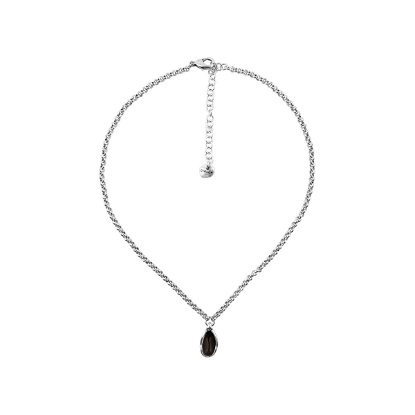 Колье Ciclon с муранским стеклом и серебряным покрытием B182856-01 BW/S