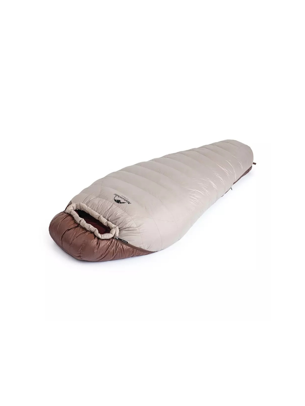 Мешок спальный Naturehike SnowBird, 205х80 см, L (980G), (правый) (ТК: -7C), серый/коричневый