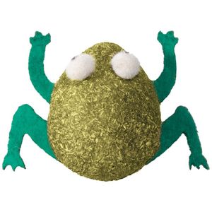 Игрушка для кошек из прессованной кошачьей мяты Triol "Лягушка", 50мм