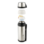 Термос универсальный THERMOS FDH-2005 2.0L, поильник, дополнительная чашка, складная ручка, съёмный ремень, стальной