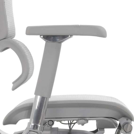 Кресло FALTO Ergohuman Luxury 2 с подножкой ( серый каркас /сетка светлаяT-168-B2 Natural)