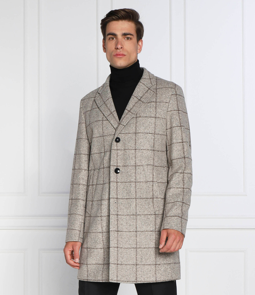 пальто h-hyde-j-bib-224 BOSS BLACK - бежевый(50484219)