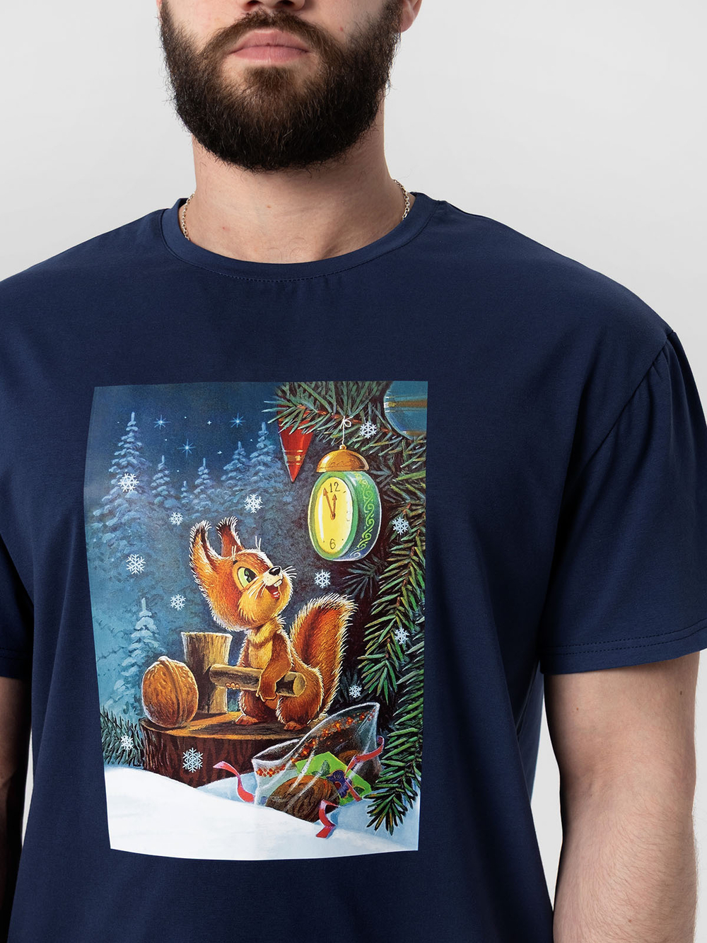 Футболка мужская Mjölk х Зарубин Белочка