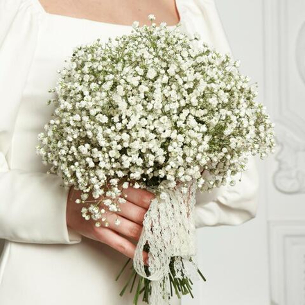 Свадебный букет из 11 воздушных гипсофил