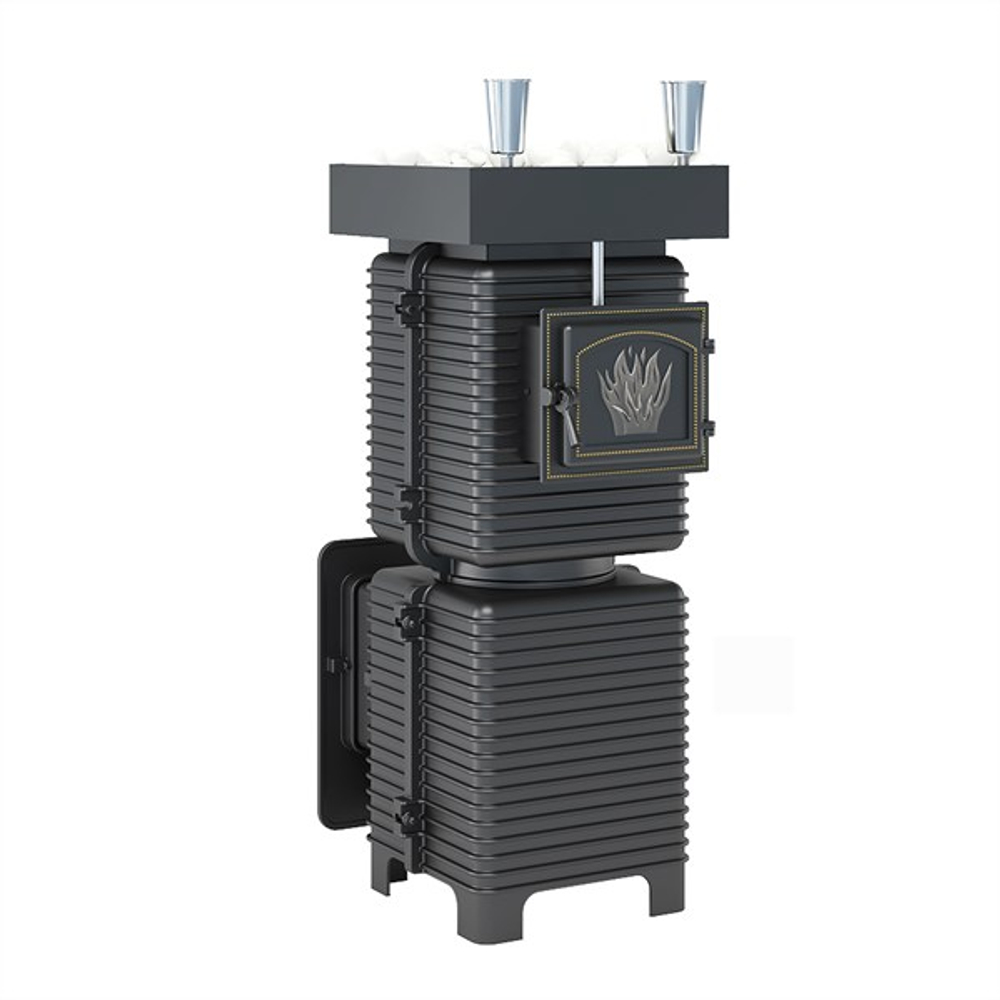 Печь для бани Эверест "Легкий пар Профи" под обкладку Б/В (по-серому)