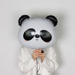 Шар (23''/58 см) Фигура, Голова, Милая Панда, 1 шт.