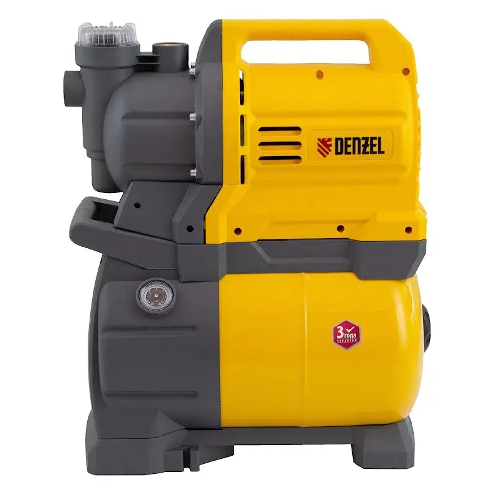 DENZEL X-PRO PSХ1300 насосная станция 1300 вт, 4500 л/ч, ресивер 24 л, высота подъема 48 м 97213