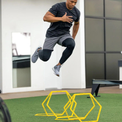 Спортивный тренажер скорости шестиугольник, 6 шт. , с зажимами SKLZ Speed Web