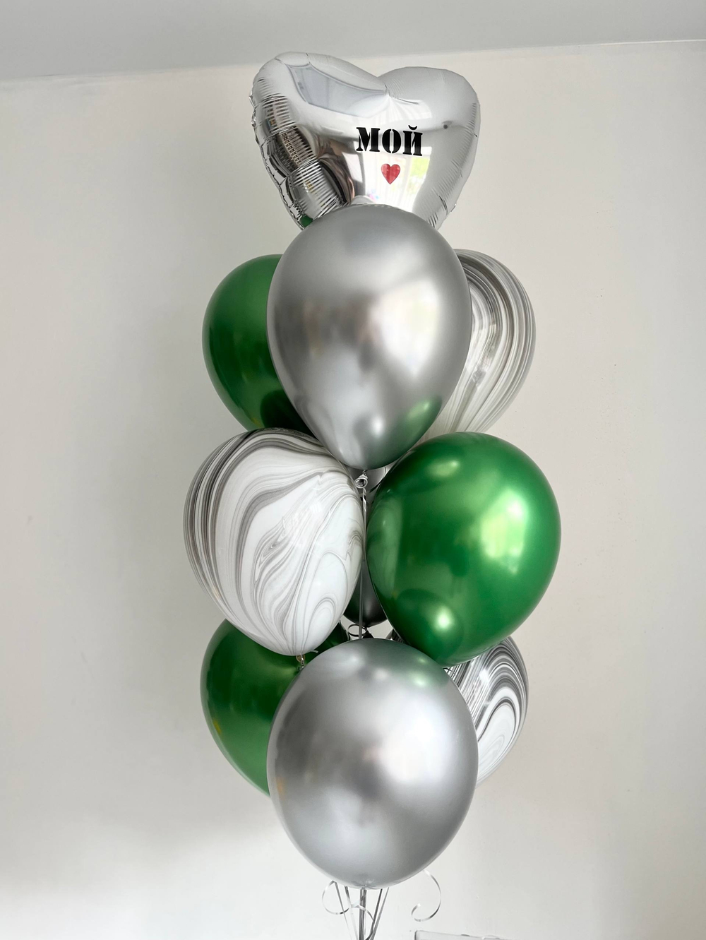 Воздушный шар Агат черно белый ПАЛИТРА №4189