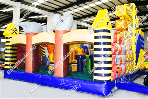 Коммерческий надувной батут "Строители"