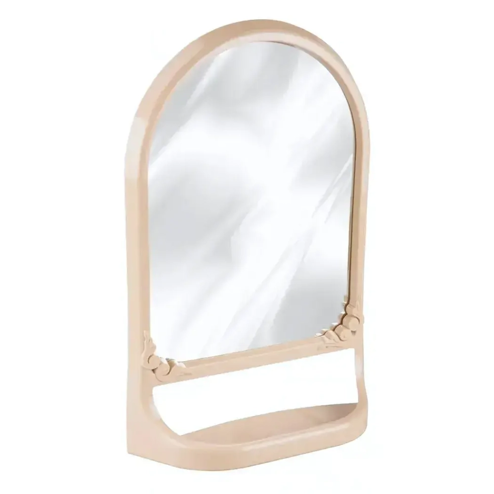 Зеркало (с полкой) (светло-бежевый)