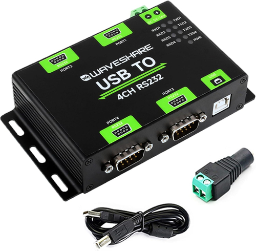 USB TO 4CH RS232, Преобразователь USB в 4-CH RS232, чип FT4232HL