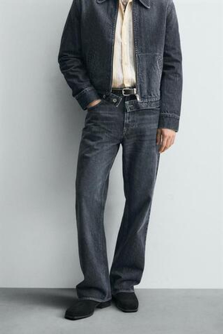 ZARA ДЖИНСЫ FLARED FIT ЛИМИТИРОВАННАЯ СЕРИЯ, СИНИЙ