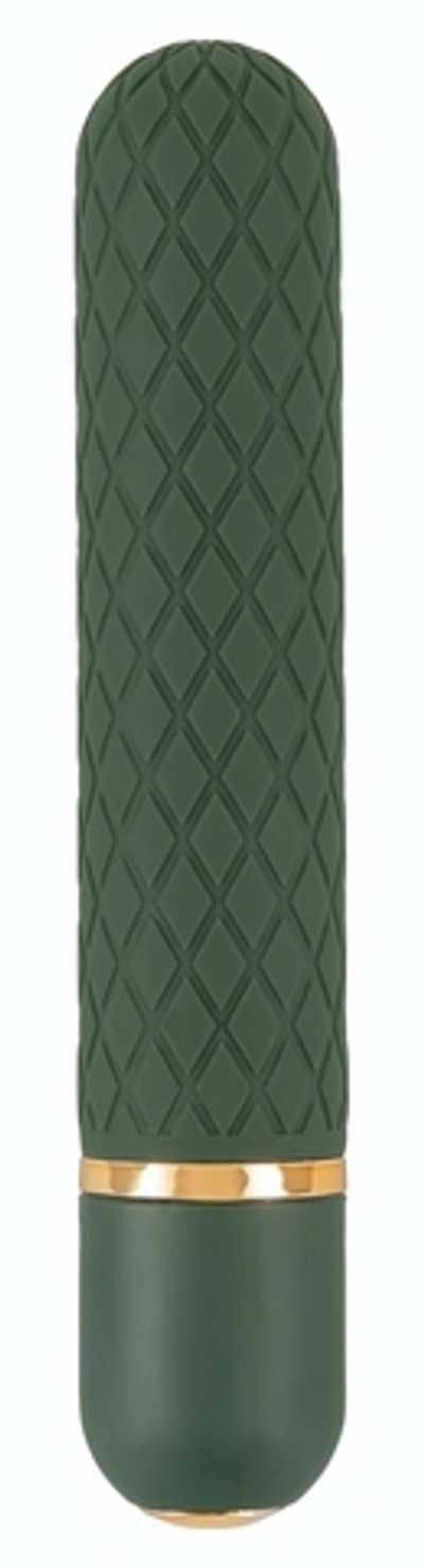 Зеленый мини-вибратор Luxurious Bullet Vibrator - 12,6 см. (Цвет: зеленый)
