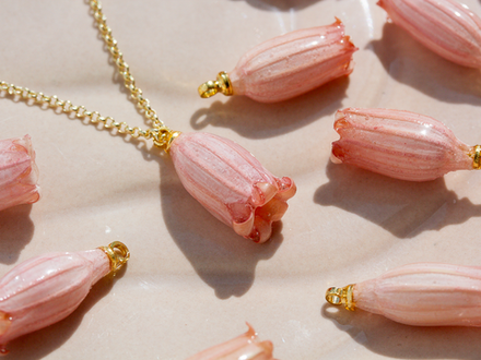 Подвеска "Колокольчик розовый"