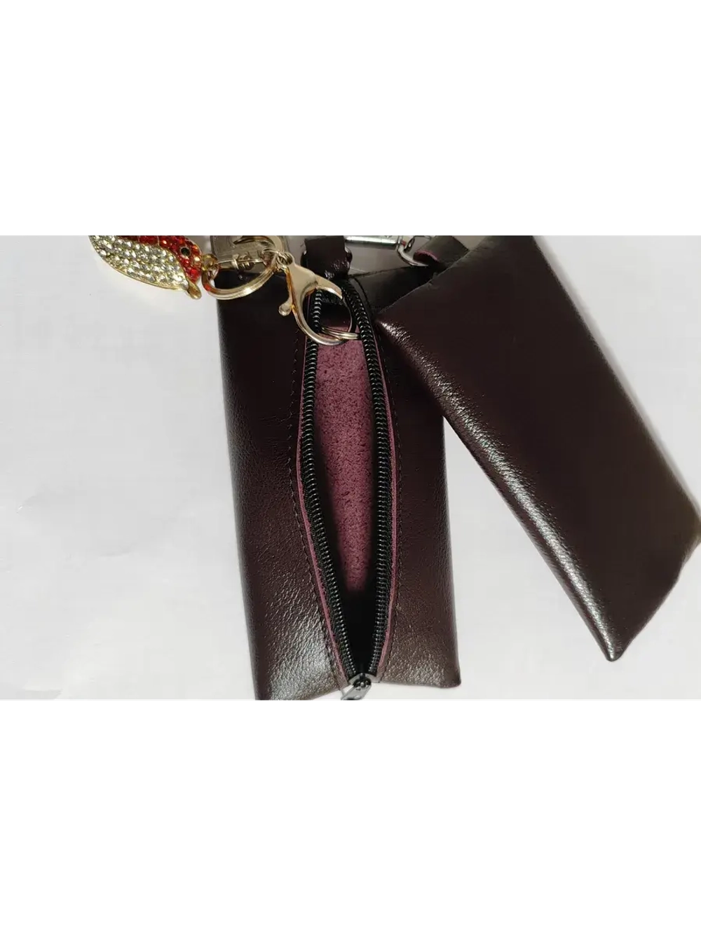 Ключница карманная из натуральной кожи