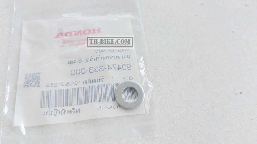 90474-333-000. WASHER, SEALING, 8MM. HONDA