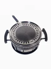 Настольный керамический гриль Diamond Egg Tabletop Grill, 30 см, серый