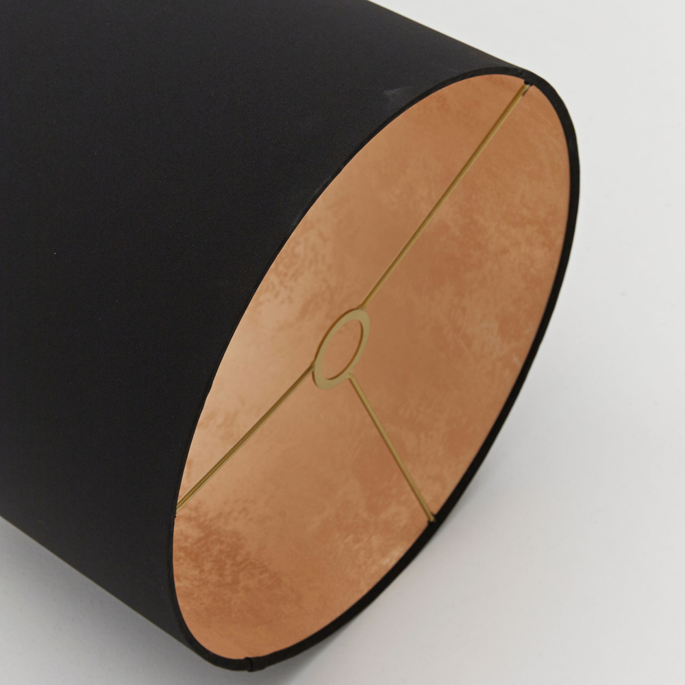 Абажур для торшера напольного, для светильника, плафон цилиндр Белый с Золотом Е27