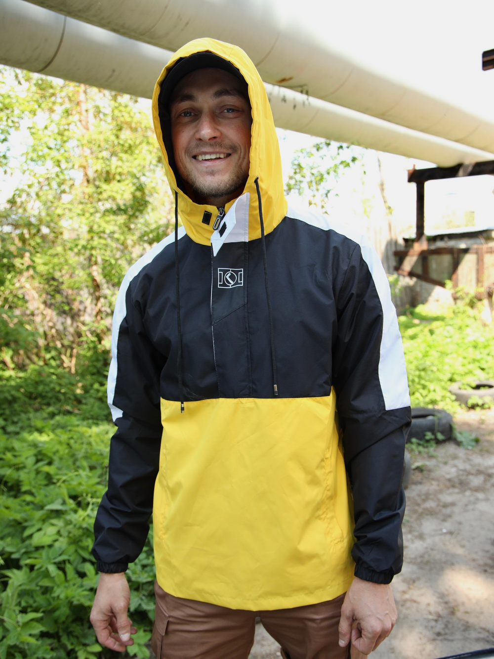 Анорак цветной желтый Город Горький легкий